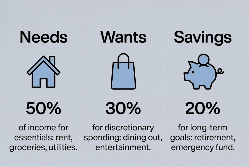 50 30 20 rule for creating a personal budget that works