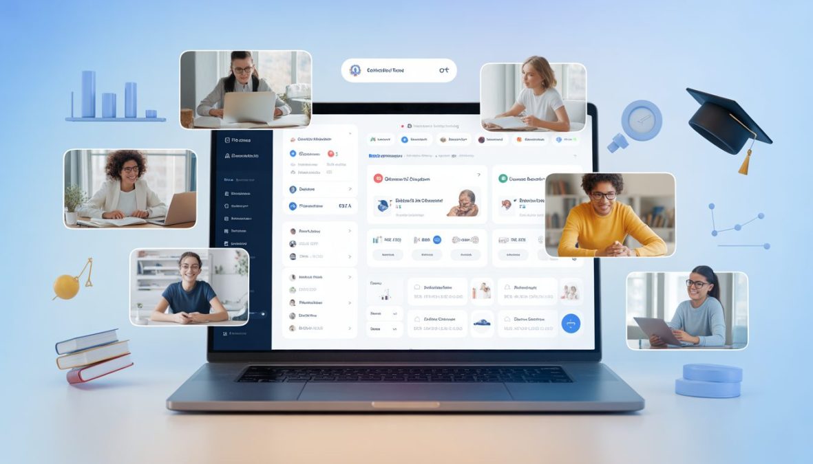 Best websites for online education free and paid platforms concept