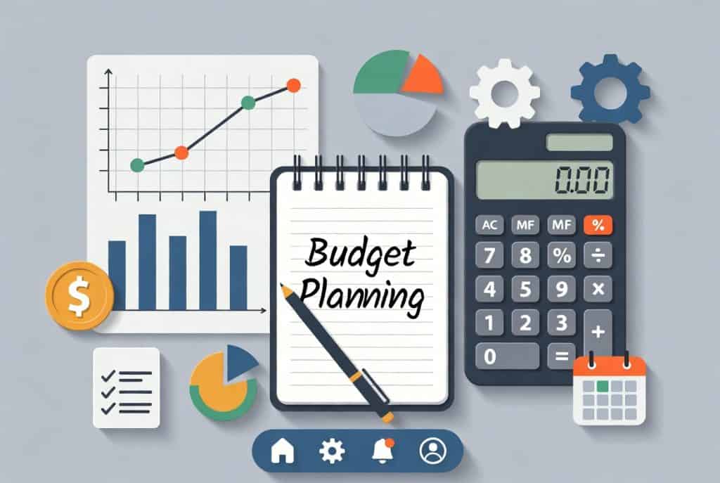 budget planning and financial management concept