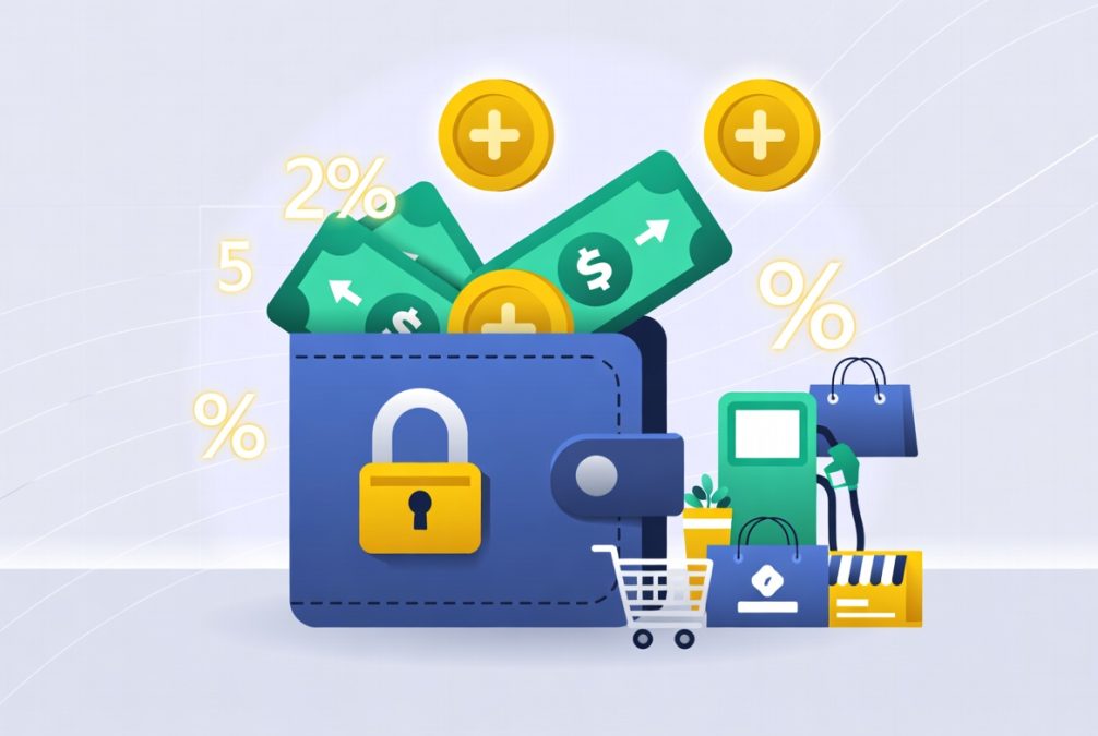 Cashback credit cards in 2026 showing rewards on daily spending categories