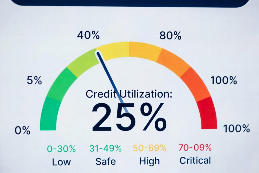 Credit utilization ratio under 30 percent for better credit score