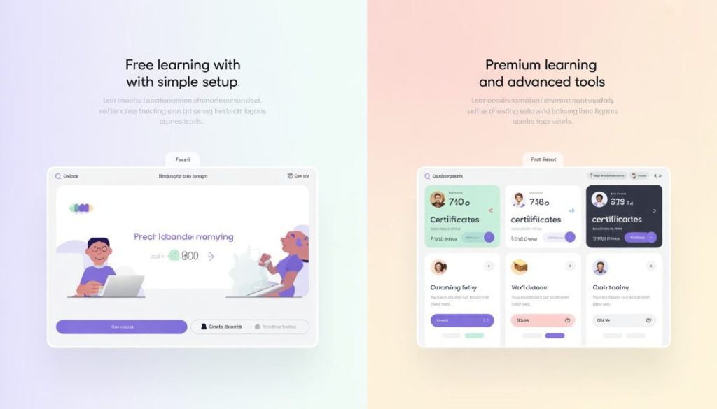 comparison of free vs paid online courses