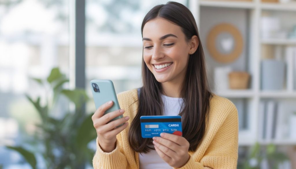 Student getting approved for first credit card